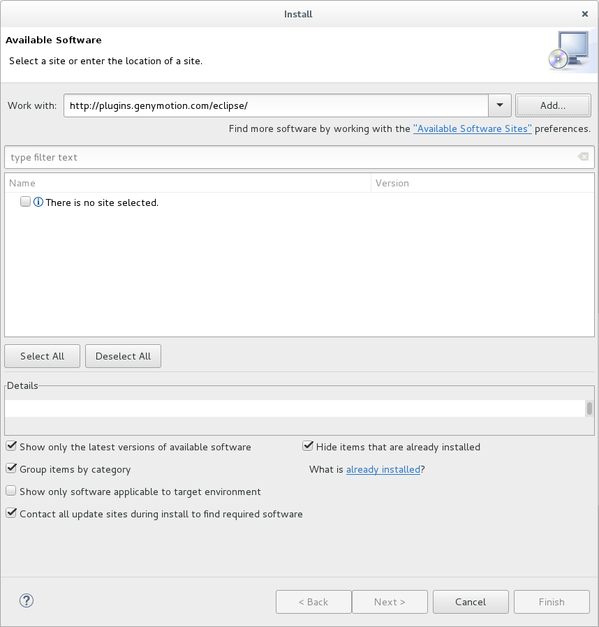 tutoriale:genymotion:genymotion_eclipse01.png